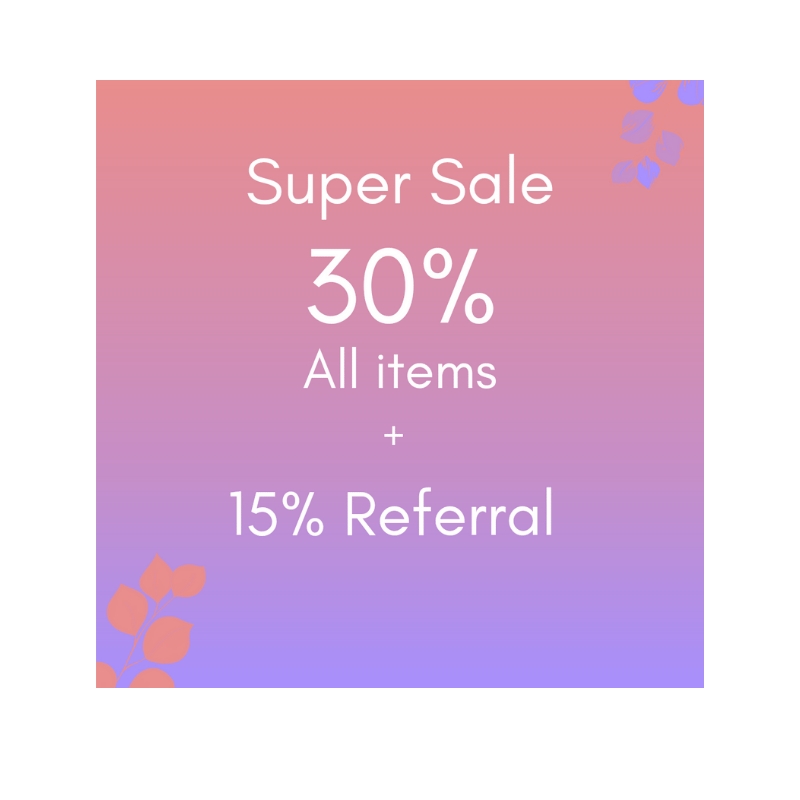 Super Sale 30% OFF