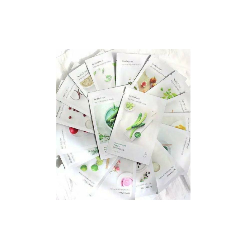 MASKER INNISFREE PROMO - INNISFREE MY REAL SQUEEZE SHEET MASK NEW PACKING ORIGINAL