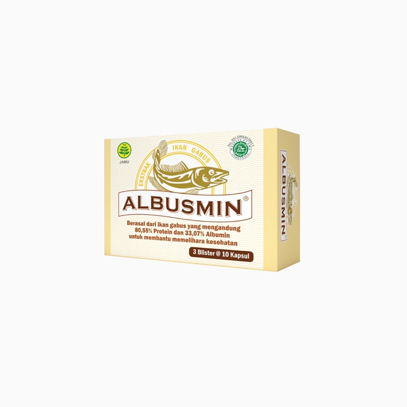 Albusmin 1 Box Isi 3 Blister @ 10 Kapsul