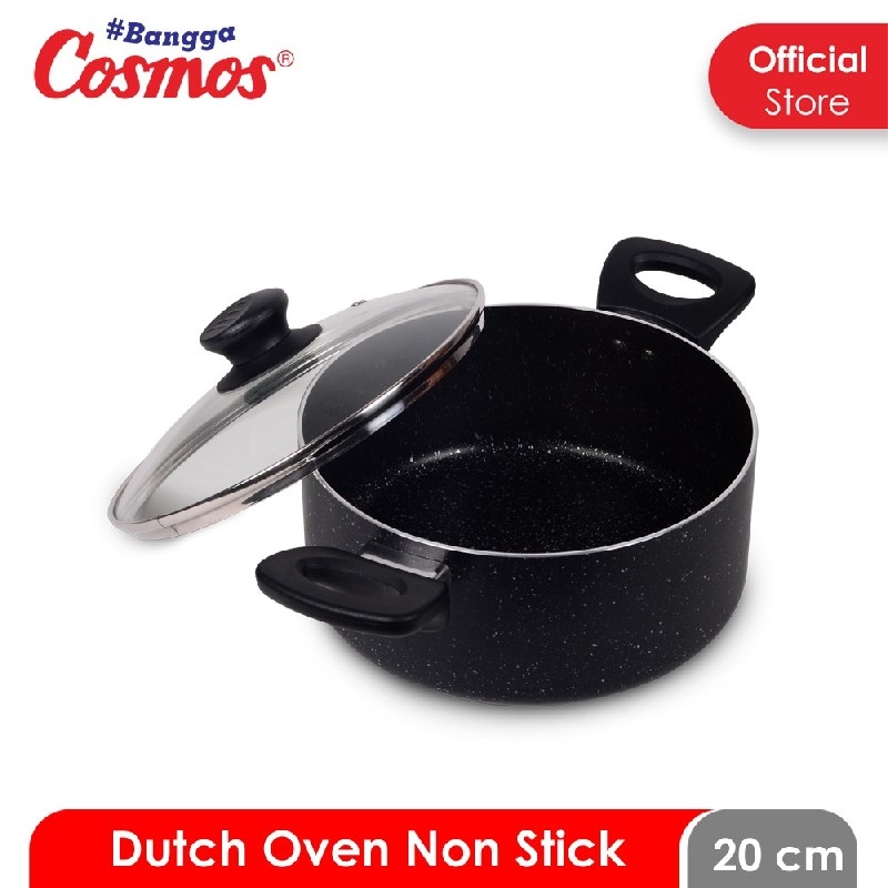 Promo Cosmos Ceraflon Dutch Oven Marble 20 cm CDO 20 MBC F