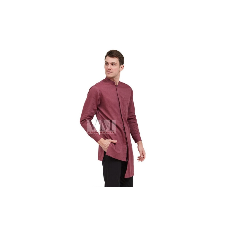 VM Baju Koko Merah Maroon Gamis Panjang