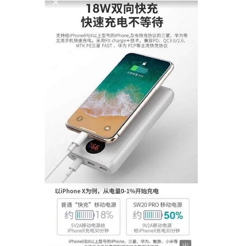 $25 HONGHENG 20,000mAh power bank