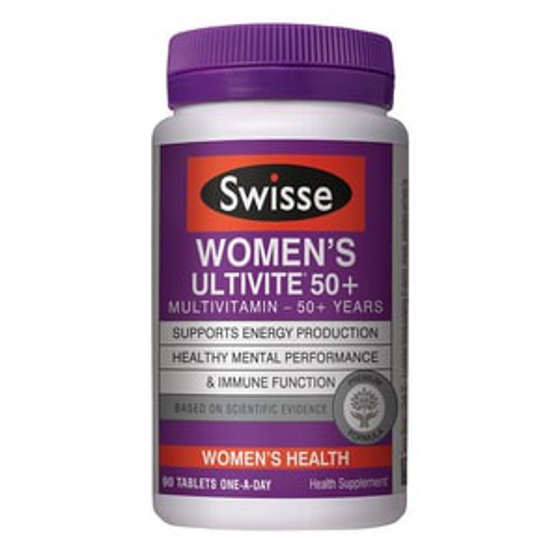 Swisse Womens 50+ Ultivite 90 Tab Vitamin B Grape Seed [My King Aus] [EXP Date:07/2021]