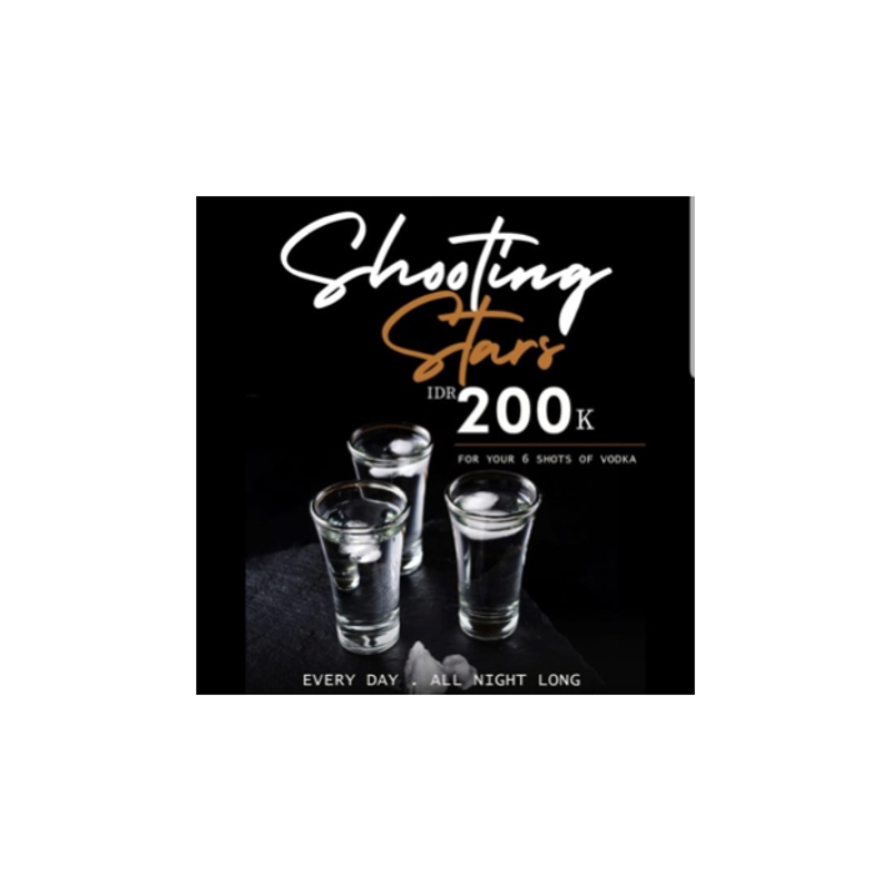 Shooting Stars(200K For 6 Shots Vodka)