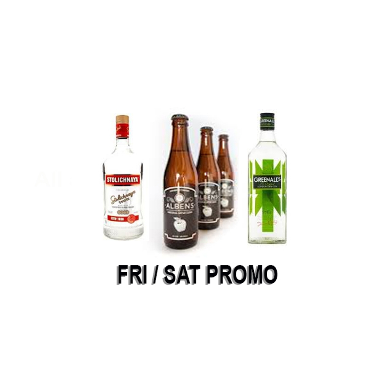 FRI/SAT 2 Bottles Promo