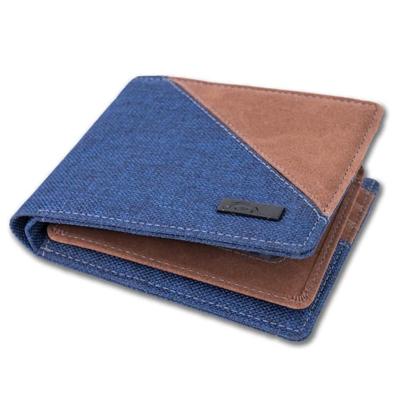 JFR Fashion Dompet Pria Bahan Kulit Canvas JP44 Bibury Series