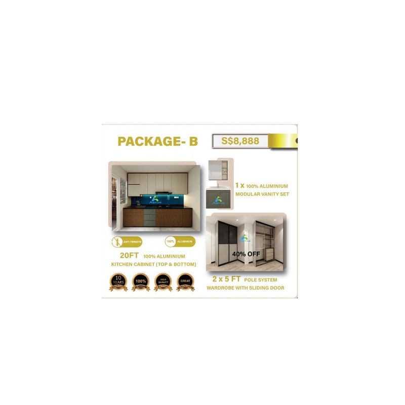 Kitchen + Toilet + Bedroom @$8888