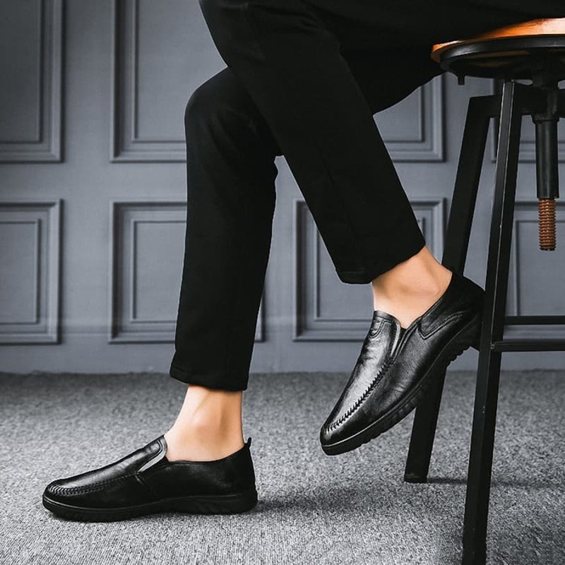Sepatu Formal Pria Slip On Sepatu Kerja Anti Air Lentur MC404