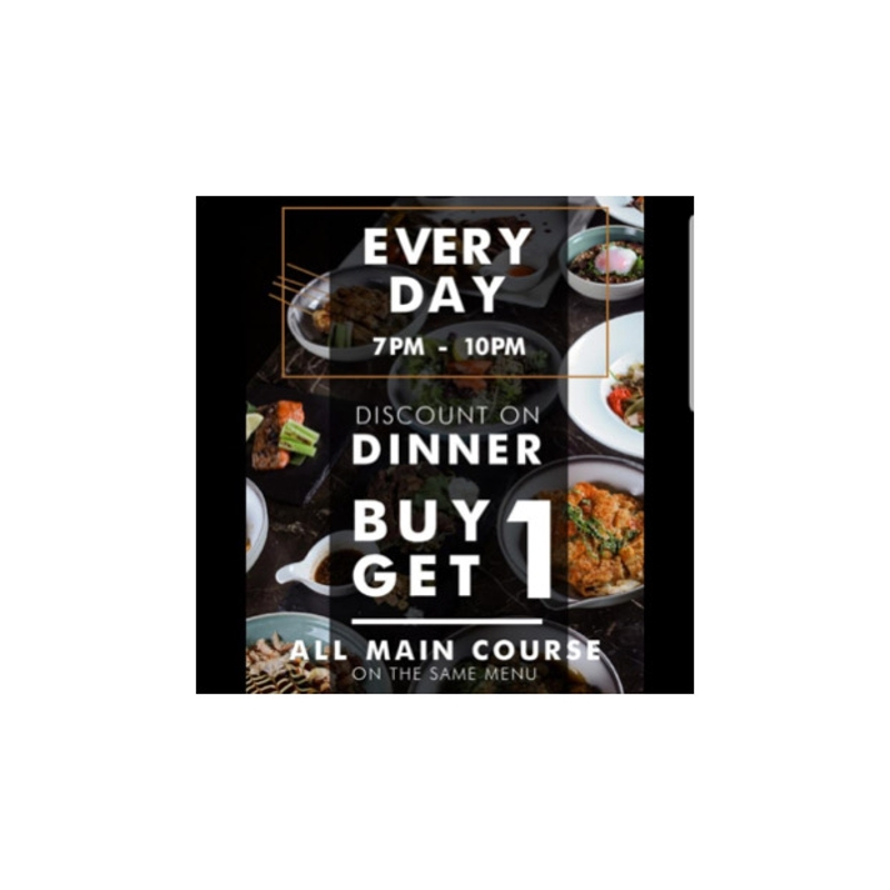 Buy 1 Get 1 (Any Main Course Same Menu)