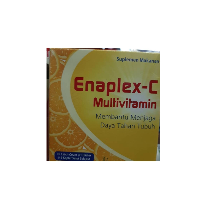 Enaplex-C (isi 2 Blister) (Vitamin C & B Kompleks) Supplemen Bantu Jaga Daya Tahan Tubuh
