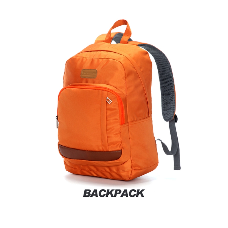 Tas Ransel Fashion Wanita Pria Bag Backpack Import Sekolah SN2012K - Orange