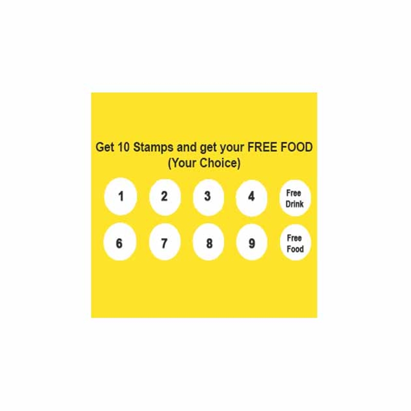 Loyalty Programme(Free drink/food)